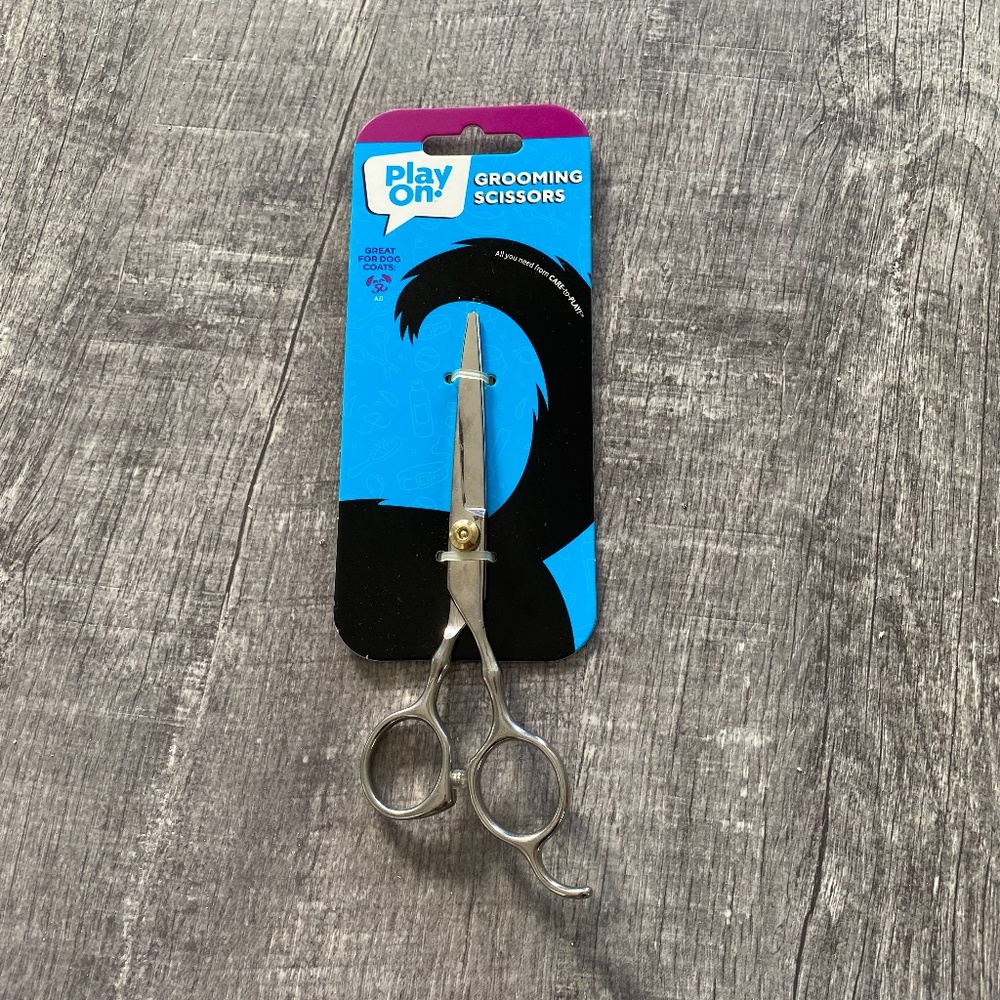 Play On Grooming Scissors NEW All Dog & Cat Sizes Stainless Steel